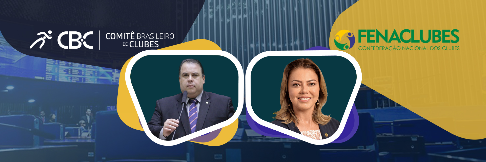Senadora Leila e o Deputado Júlio César