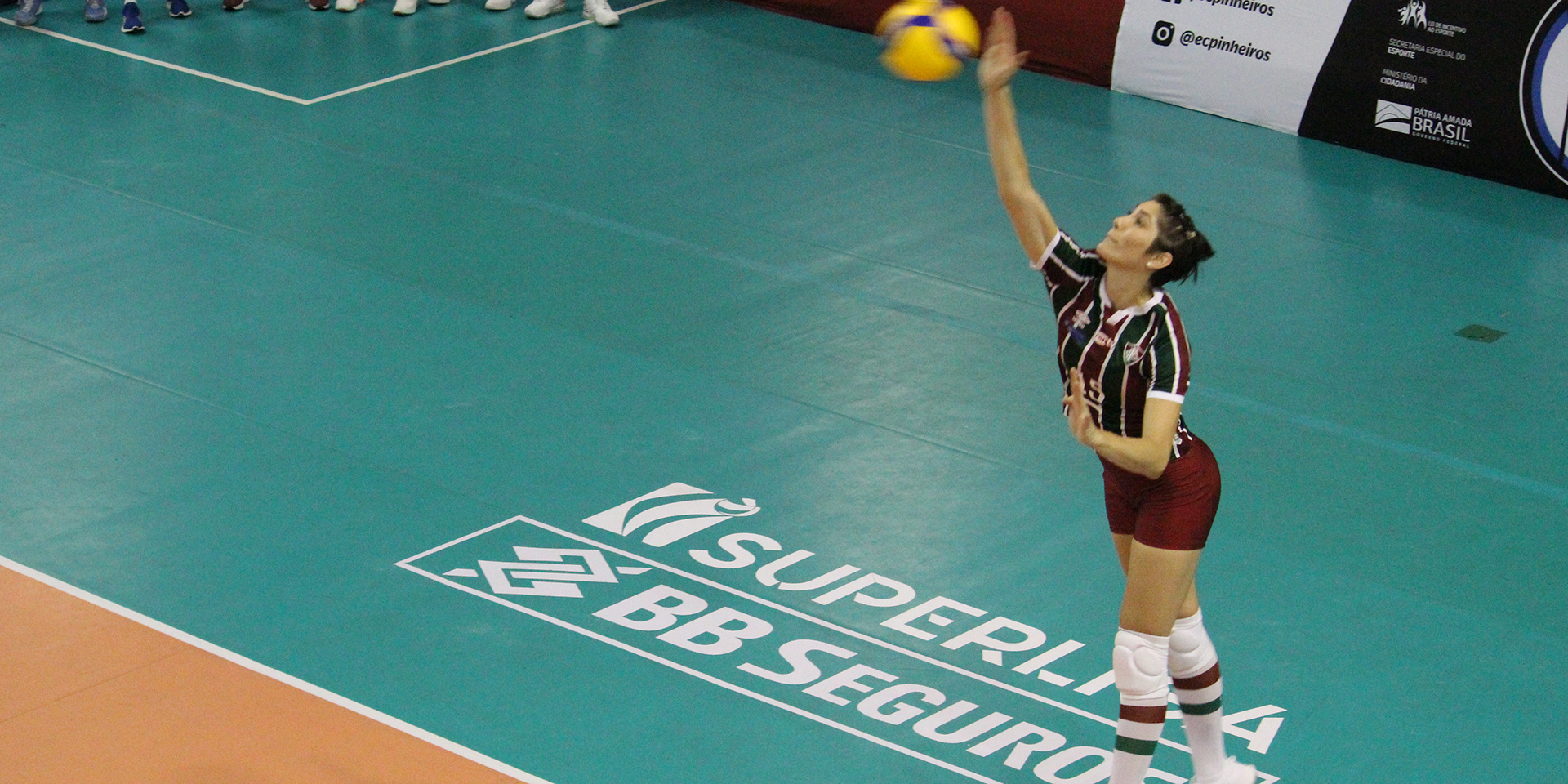 Equipe do Fluminense Football Club (RJ) durante Campeonato Brasileiro Interclubes - Superliga de Vôlei Temporada 2020/2021