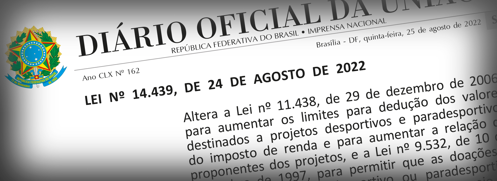 Ampliação da Lei de Incentivo ao Esporte é sancionada pelo Governo Federal