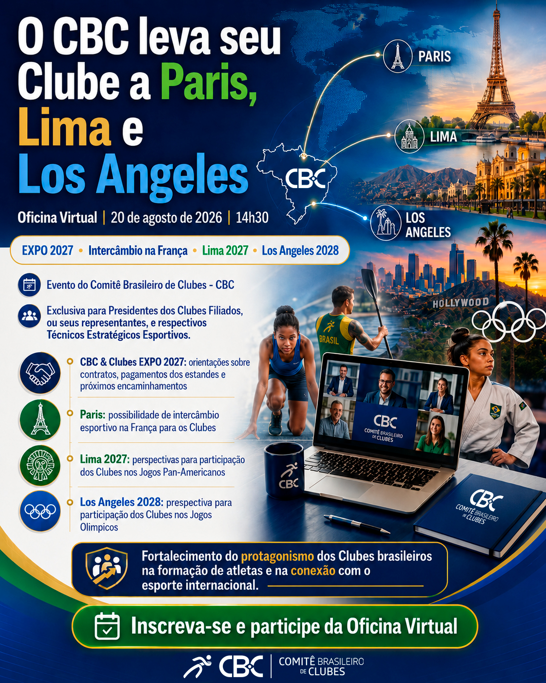 O CBC leva seu Clube a Paris, Lima e Los Angeles
