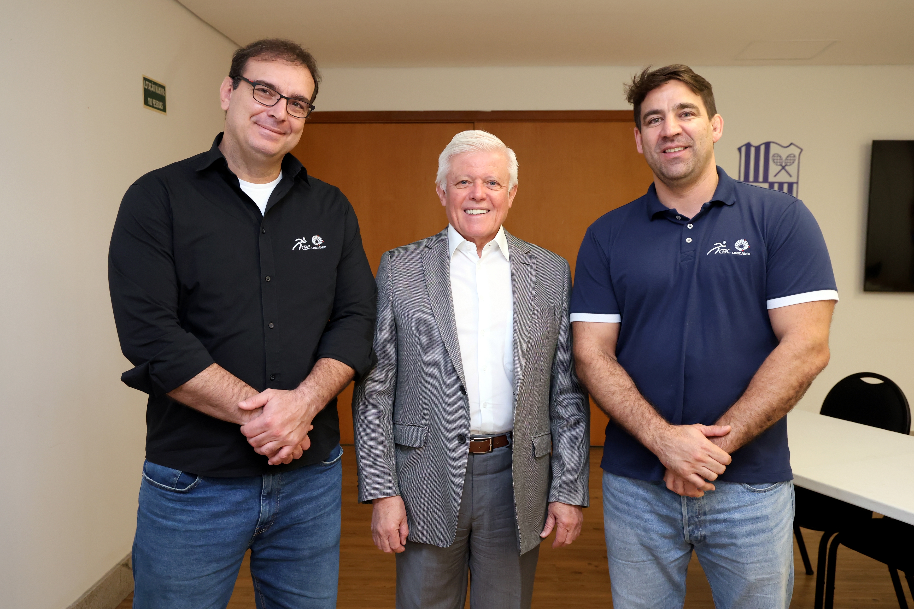 Ricardo Pimenta - Diretor Financeiro do Minas Tênis Clube Prof. Dr. Leandro Mazzei - Unicamp Prof. Ms. Matheus Theotonio- Gerente de Esportes, Competição e Capacitação do CBC