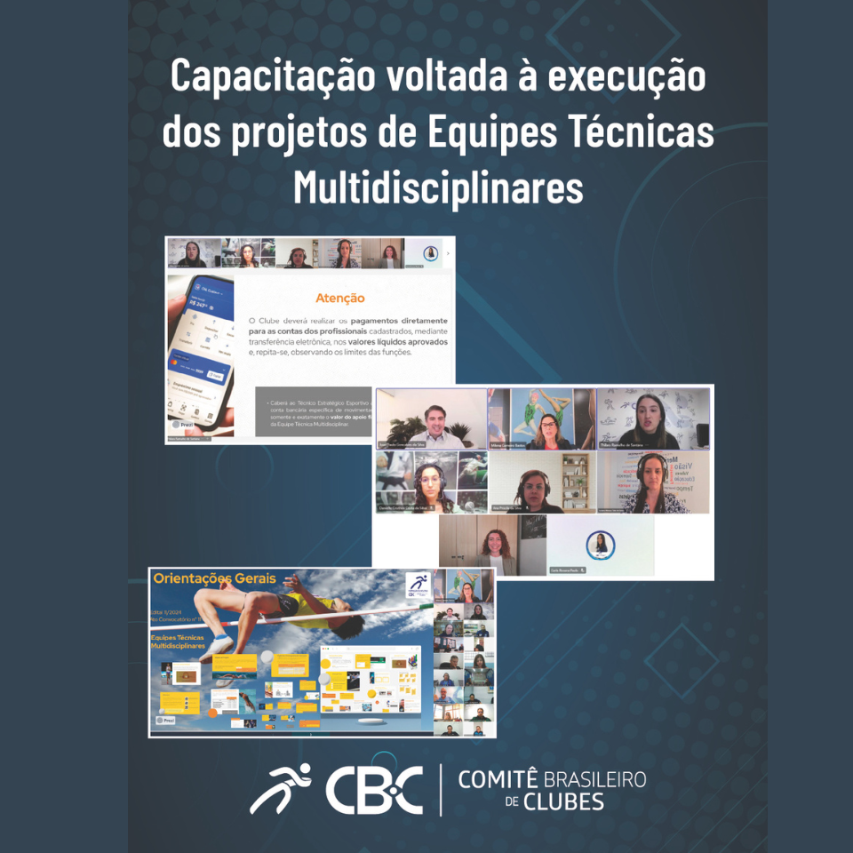 Capacitação voltada à execução dos projetos de Equipes Técnicas Multidisciplinares no Ciclo Olímpico Los Angeles 2028 