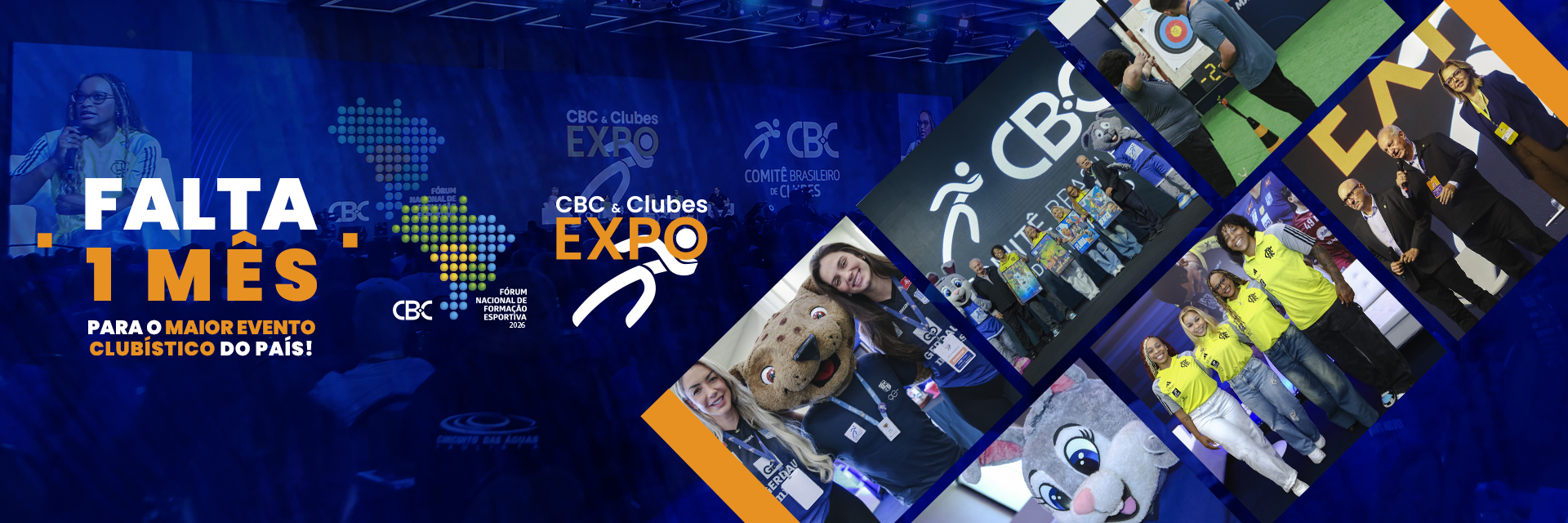 Falta 1 mês! Fórum Nacional de Formação Esportiva e CBC & Clubes EXPO estão chegando