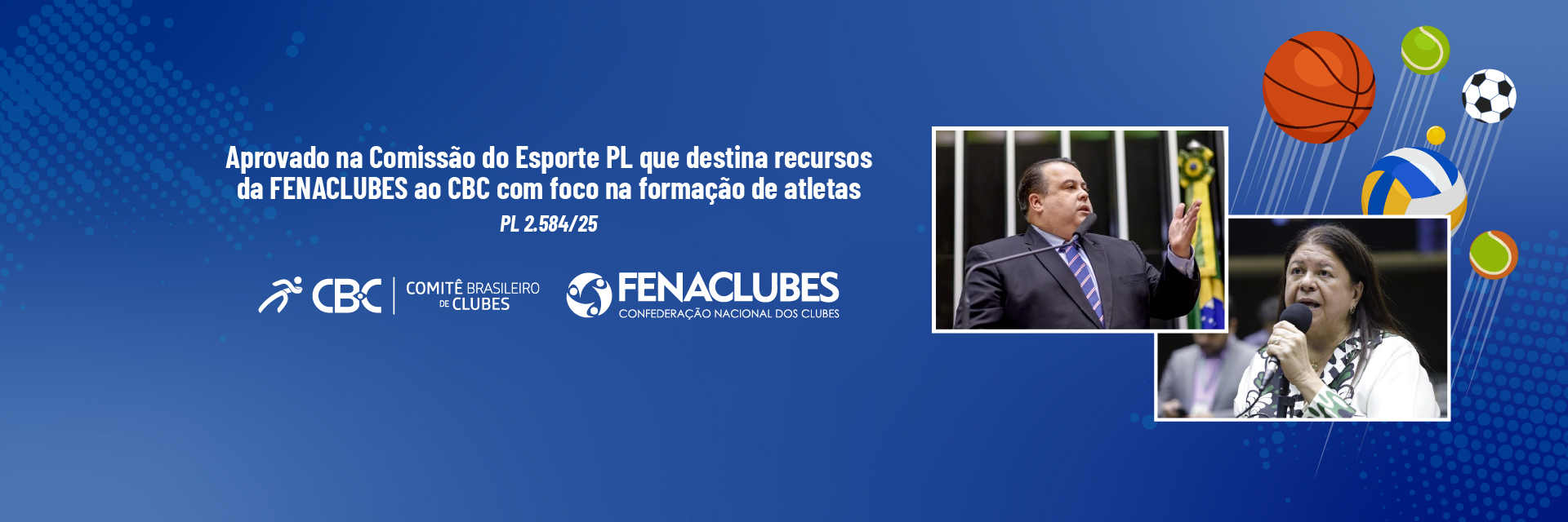 Aprovado na Comissão do Esporte PL que destina recursos da FENACLUBES ao CBC com foco na formação de atletas