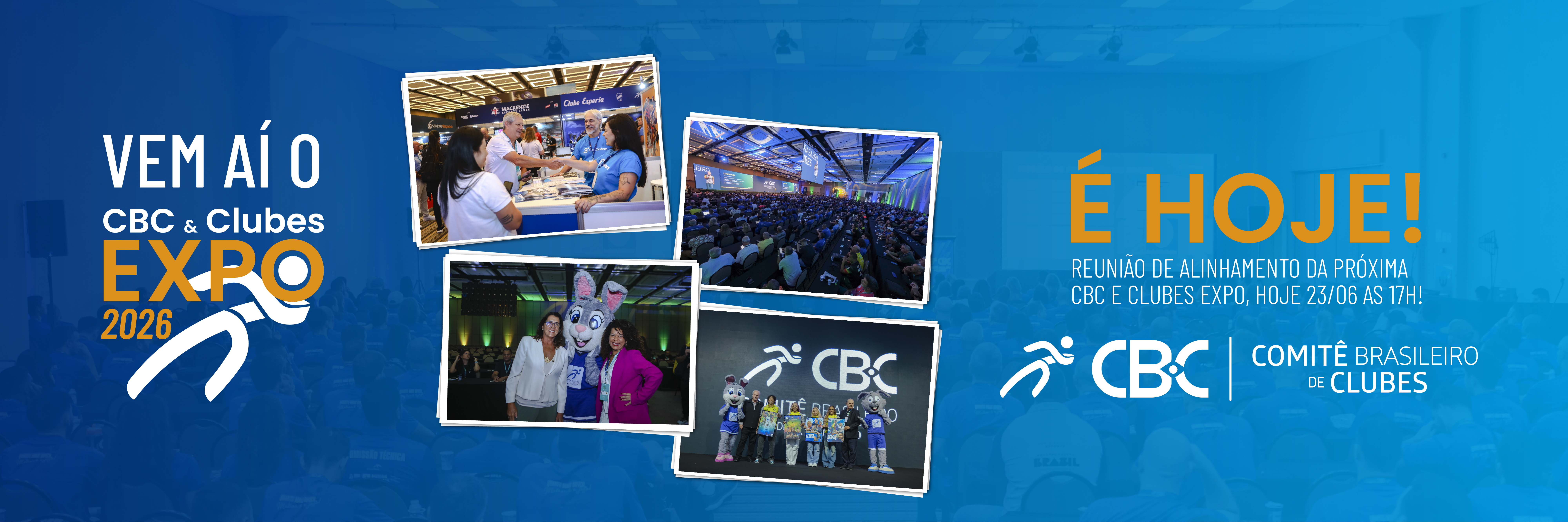 É hoje! Clubes Filiados devem participar da Reunião de Alinhamento do CBC & Clube EXPO 2026 