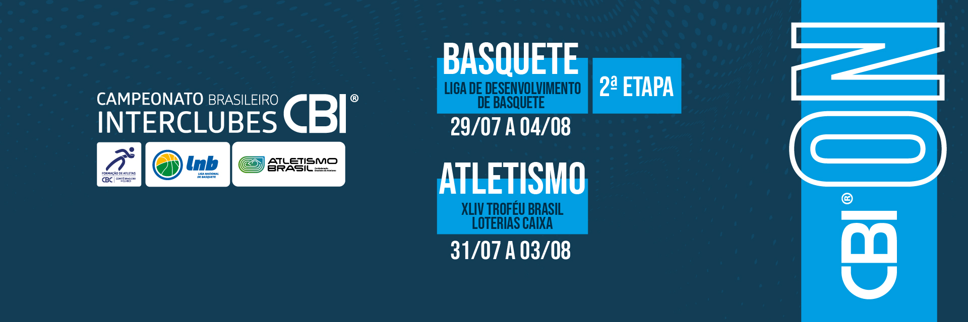 CBI® ON: Semana conta com início da 2ª Etapa da LDB e do Troféu Brasil de Atletismo