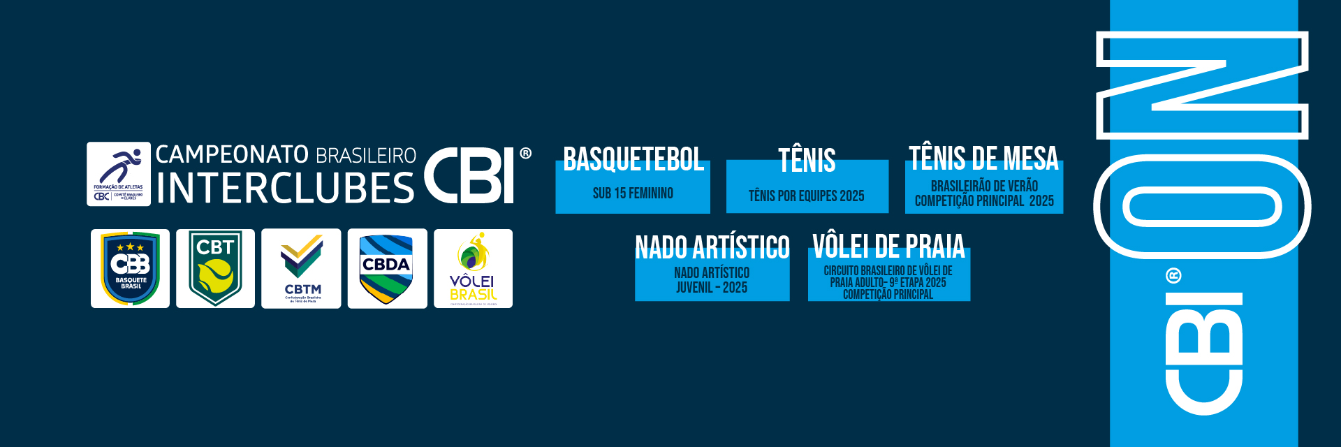 CBI® ON: Competições da Penúltima Semana de CBI® Agitam o Calendário 2025