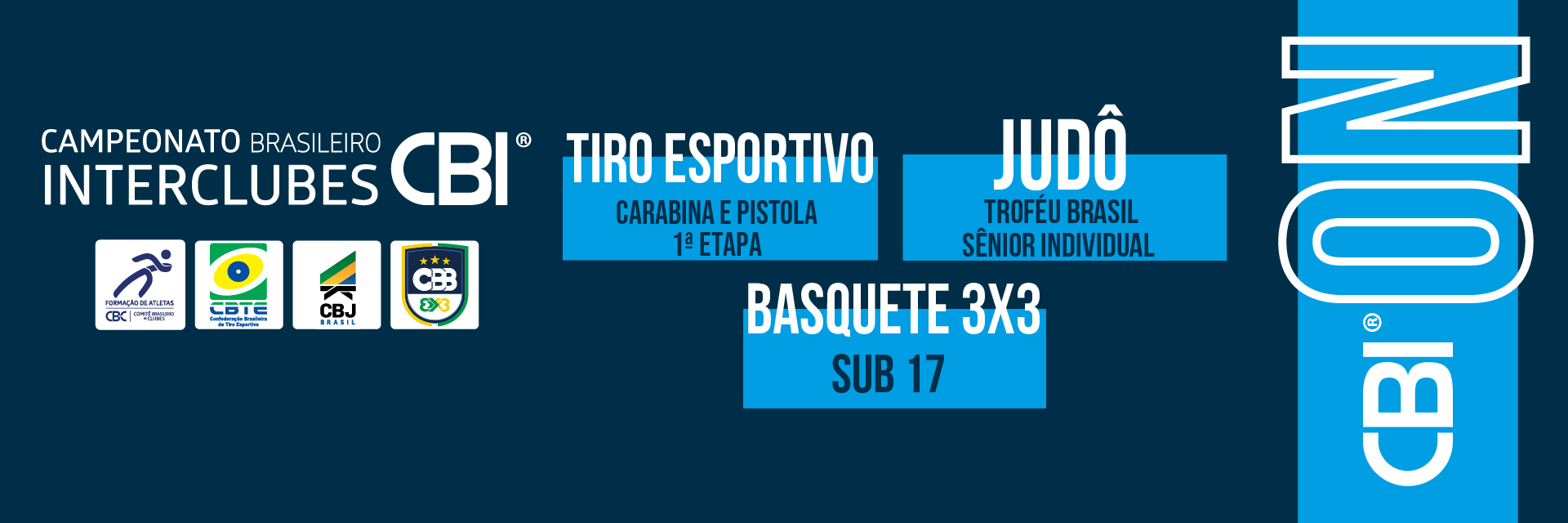CBI® ON: Tiro Esportivo, Judô e Basquete 3x3 movimentam o cenário nacional nesta semana 