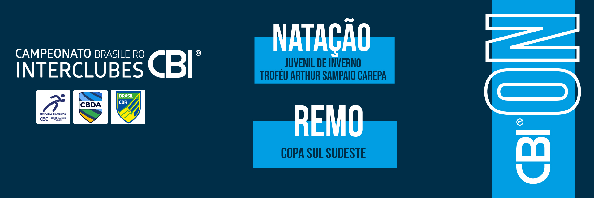CBI® ON: Natação e Remo movimentam o calendário esportivo nacional na próxima semana
