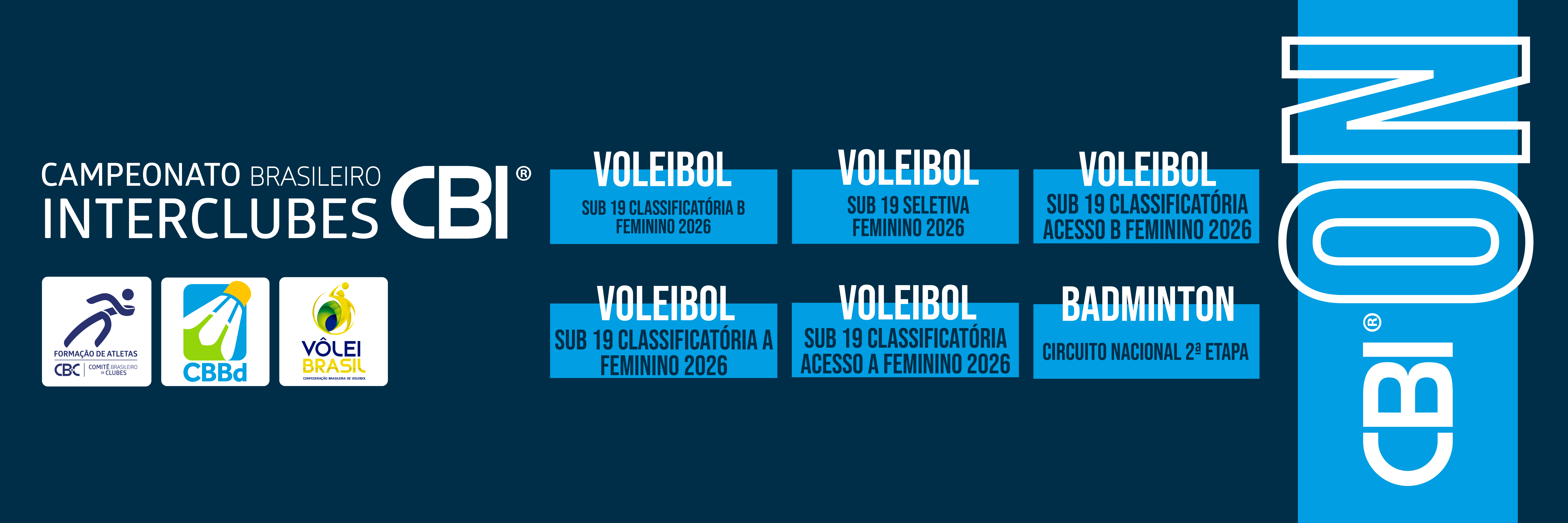 CBI® ON: Voleibol e Badminton em destaque na próxima semana de competições
