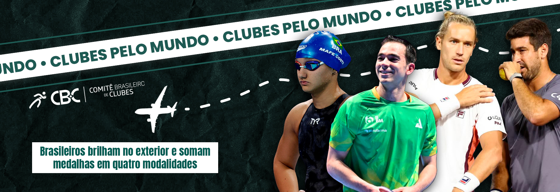 Clubes pelo Mundo: Brasileiros brilham no exterior e somam medalhas em quatro modalidades