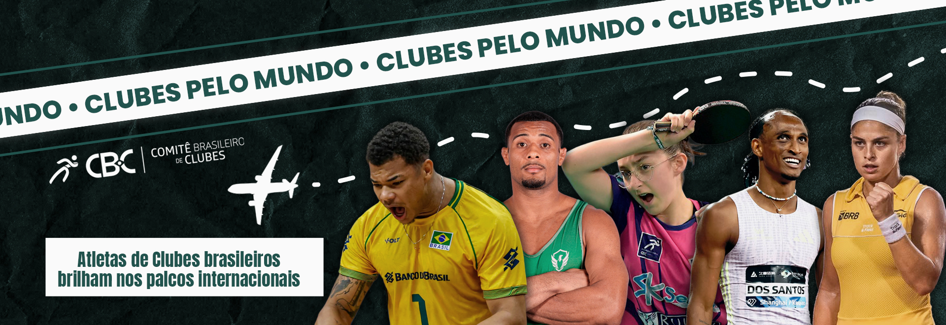 Atletas de Clubes brasileiros brilham nos palcos internacionais