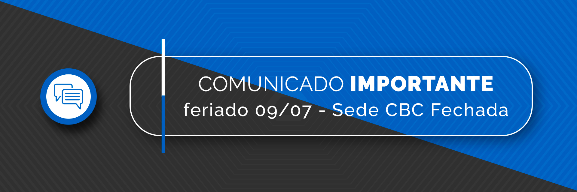 Não haverá expediente na Sede do CBC em Campinas/SP nesta terça-feira (09/07) devido ao feriado estadual 