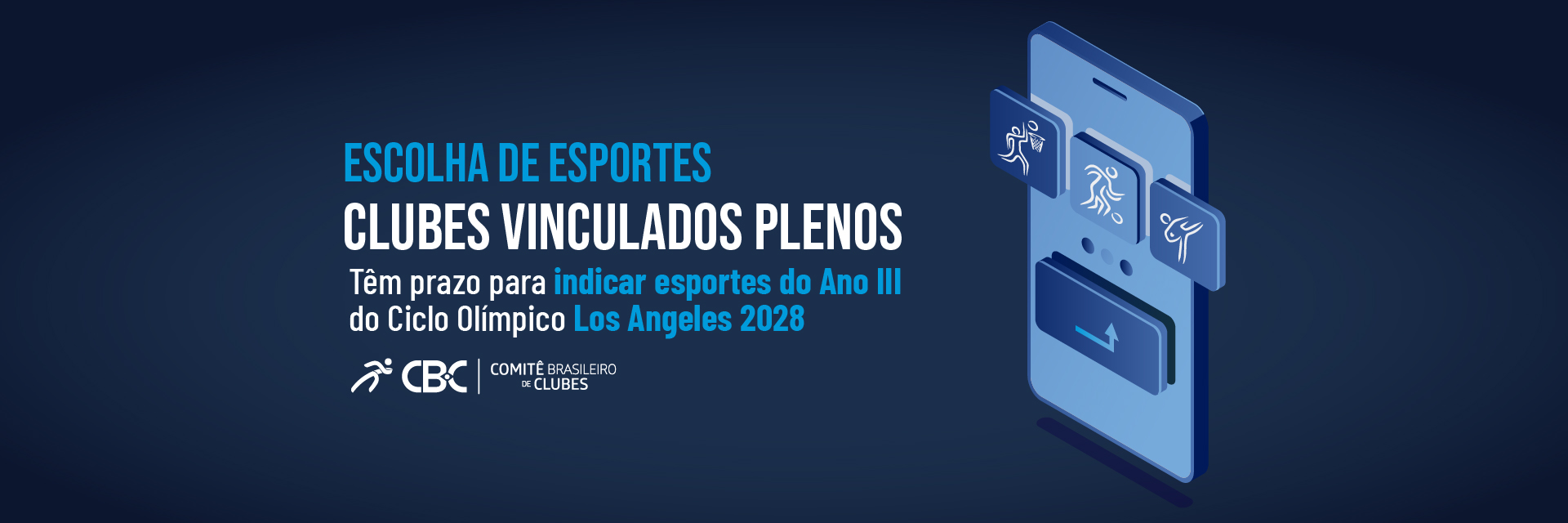 Clubes Vinculados Plenos têm prazo para indicar esportes do Ano III do Ciclo Olímpico Los Angeles 2028