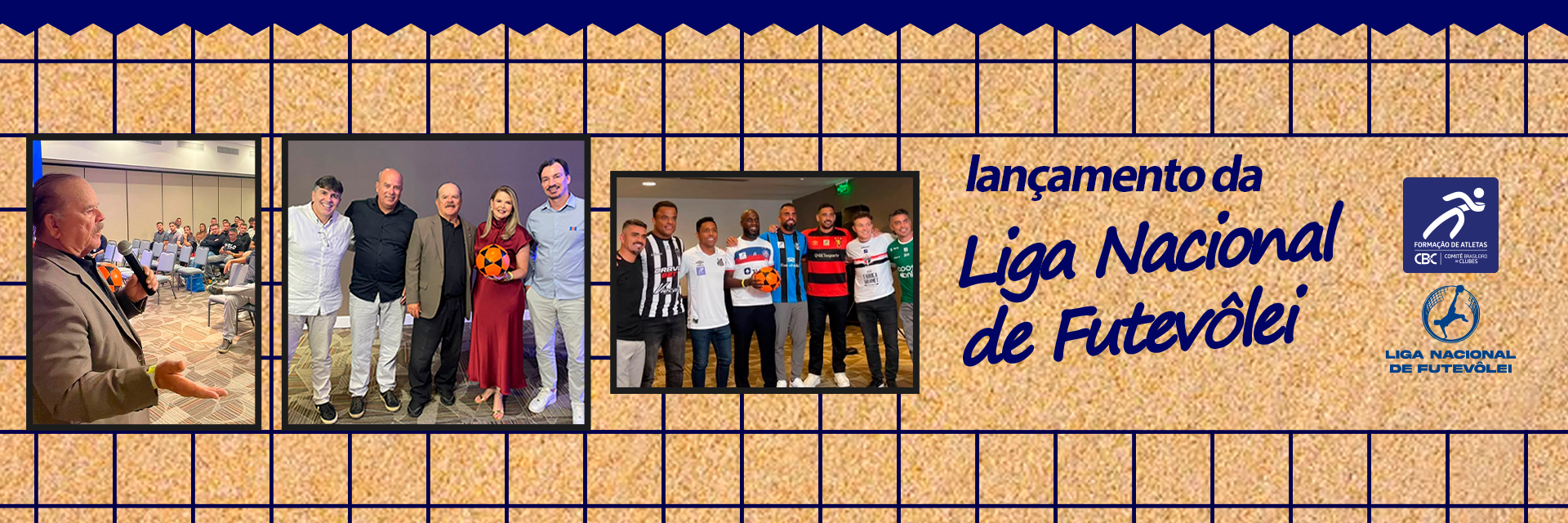 CBC participa do evento de lançamento da Liga Nacional de Futevôlei 2025