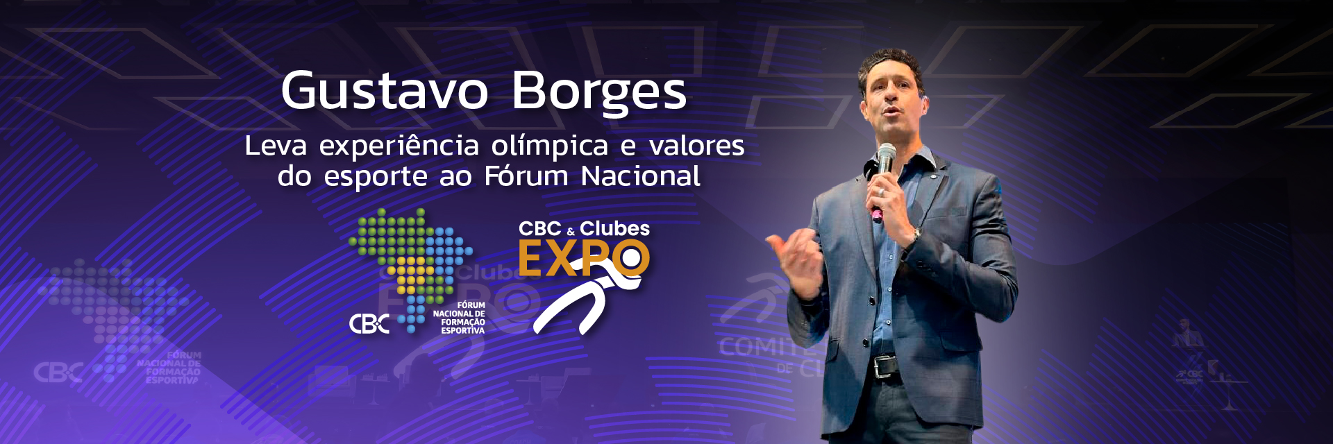 Gustavo Borges leva experiência olímpica e valores do esporte ao Fórum Nacional