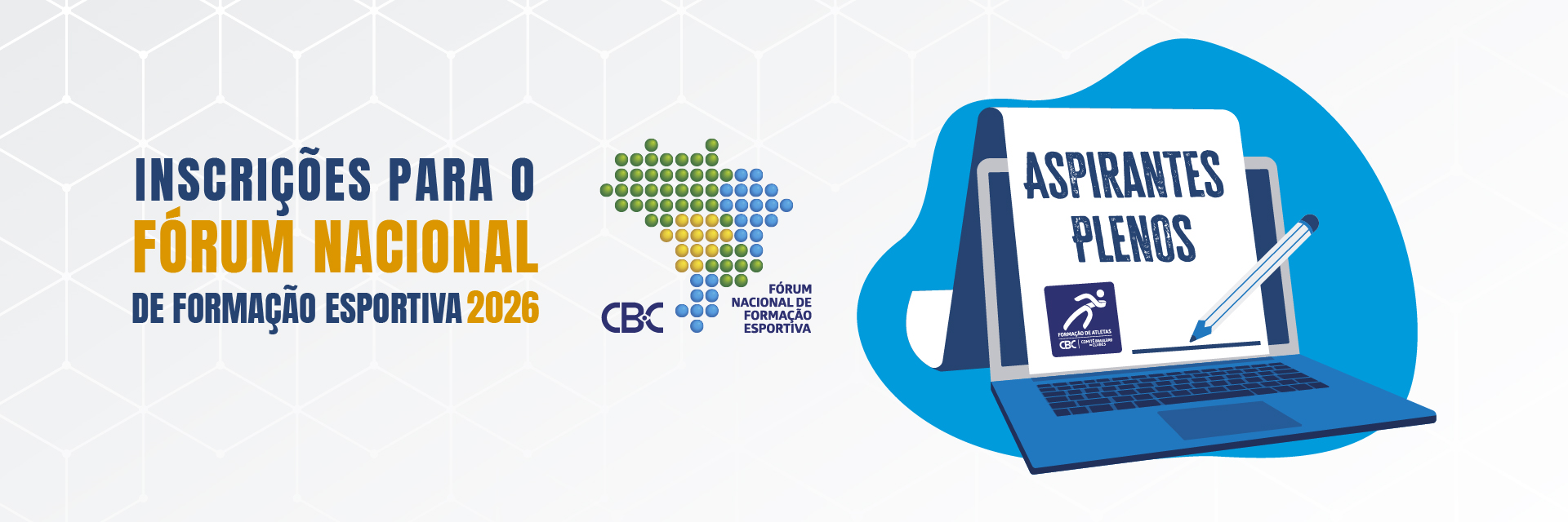 Estão abertas as inscrições do Fórum Nacional de Formação Esportiva 2026 para Aspirantes Plenos  