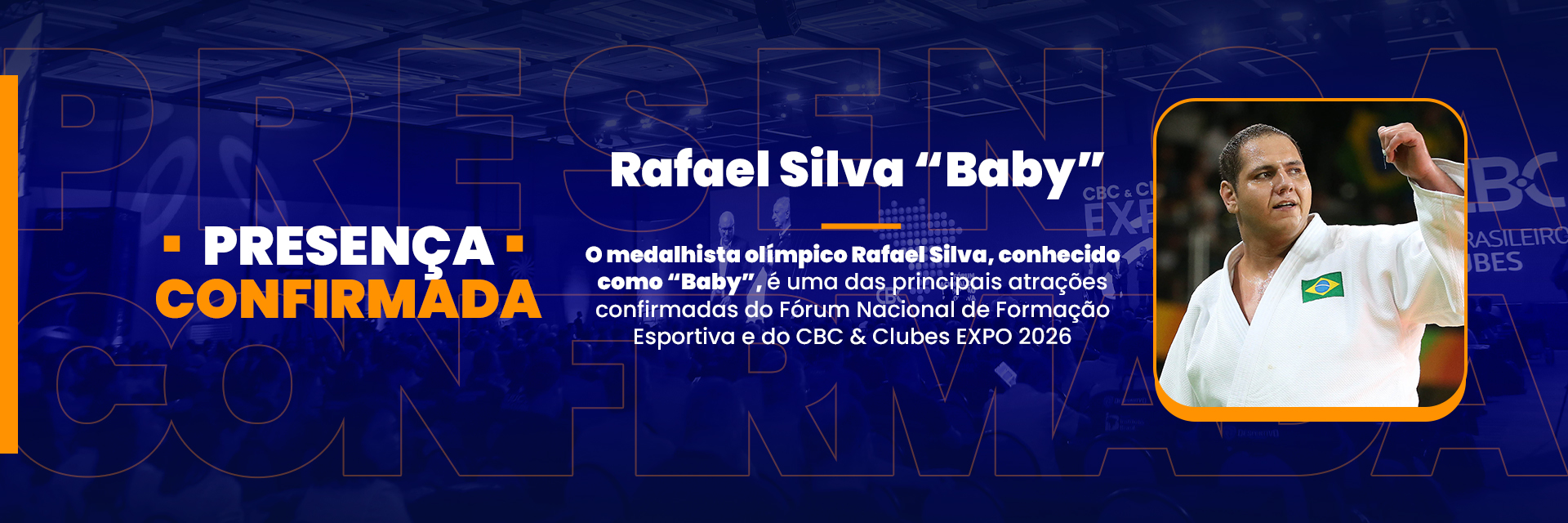 Rafael Silva “Baby” confirma presença no Fórum Nacional