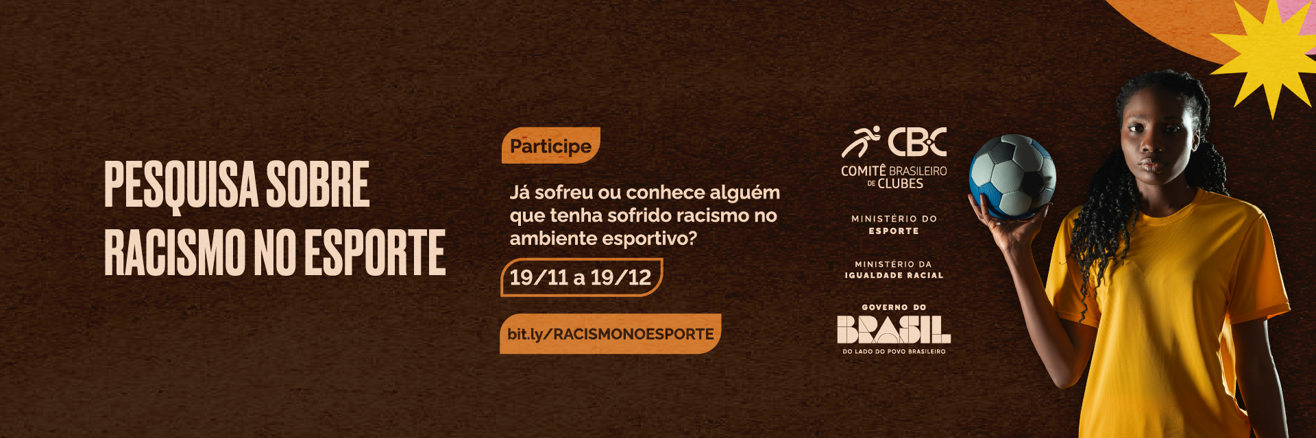 Ministério da Igualdade Racial lança pesquisa nacional sobre racismo e injúria racial no esporte brasileiro