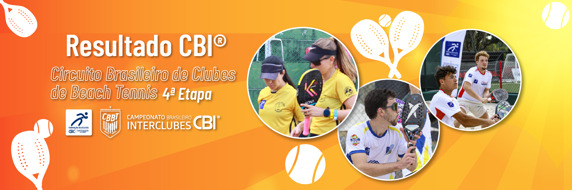 Resultado da 4ª Etapa do CBI® Circuito Brasileiro de Beach Tennis
