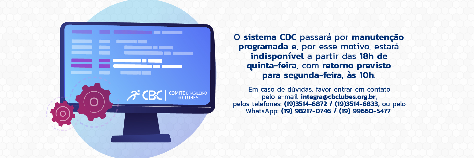 Sistema CDC em Manutenção