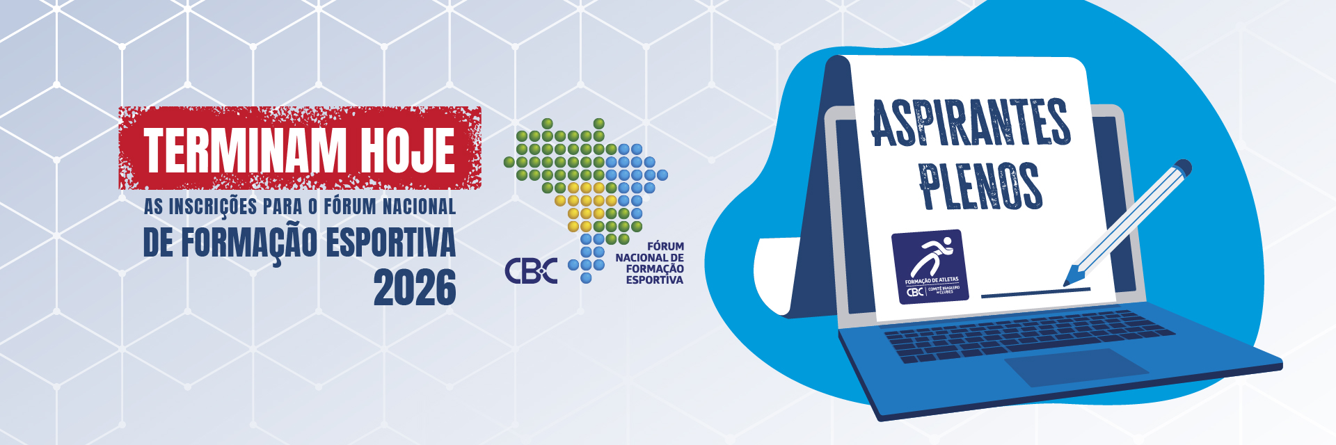 Terminam hoje as inscrições para Aspirante Pleno 