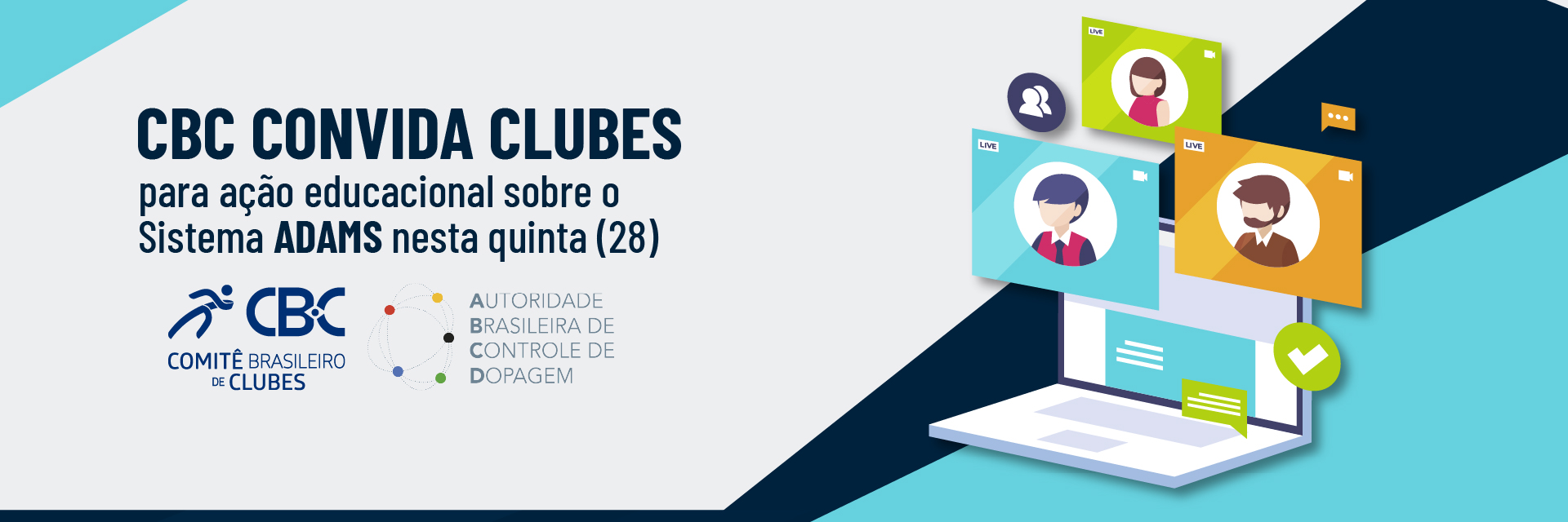 CBC convida Clubes para ação educacional sobre plataforma de controle de dopagem
