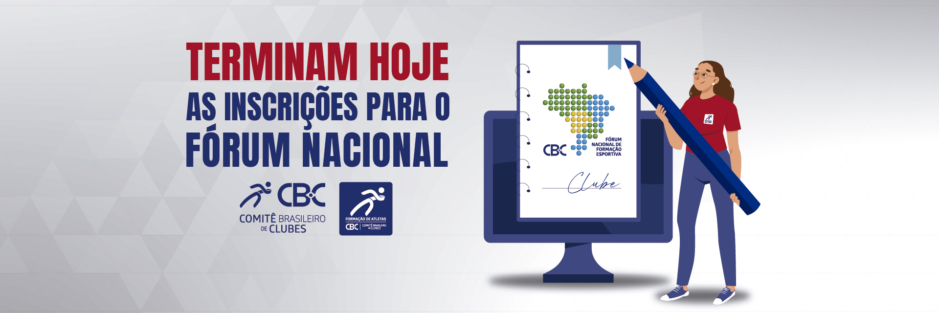 – Inscrições para o Fórum Nacional de Formação Esportiva 2026 se encerram amanhã
