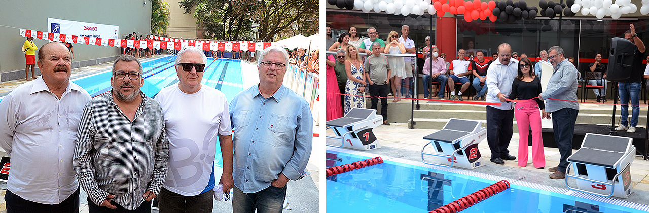 inauguração piscina mackenzie
