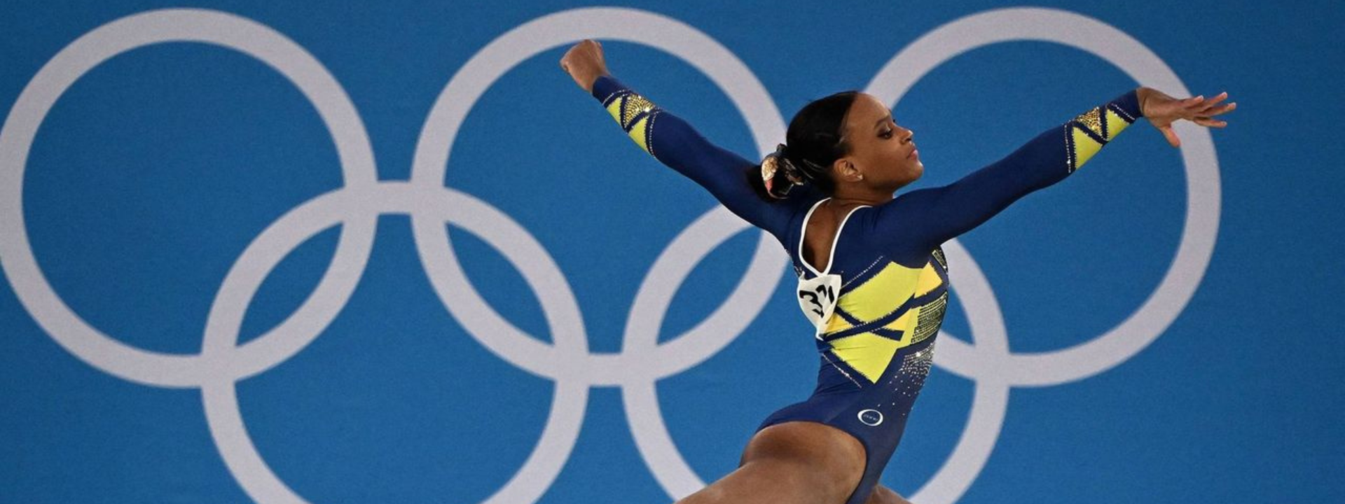 Rebeca Andrade, do Clube de Regatas do Flamengo-RJ, será a porta-bandeira brasileira no encerramento dos Jogos Olímpicos de Tóquio