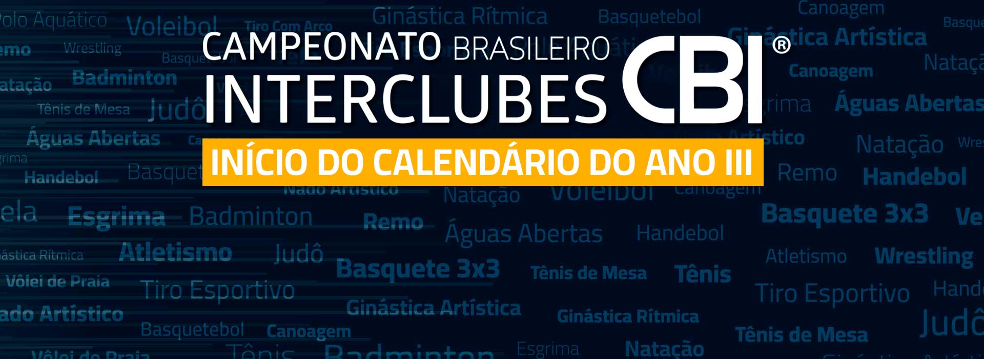 Começou a todo vapor o Calendário de CBI® do Ano III, o último do Ciclo Olímpico 2021-2024