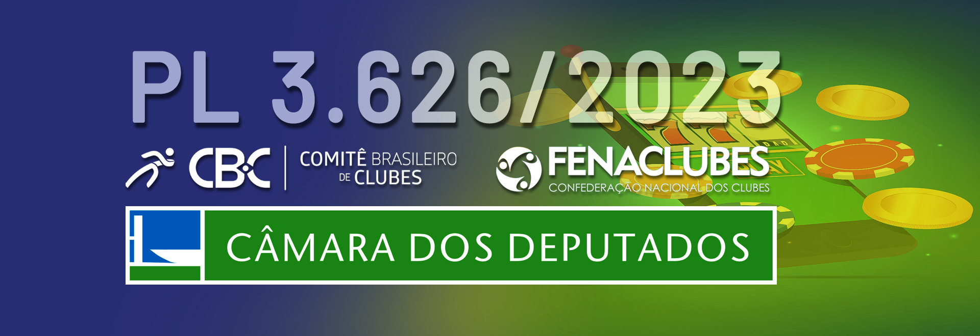 Câmara Federal aprova destinação de recursos decorrentes de apostas esportivas para entidades do Sistema Nacional de Esporte.