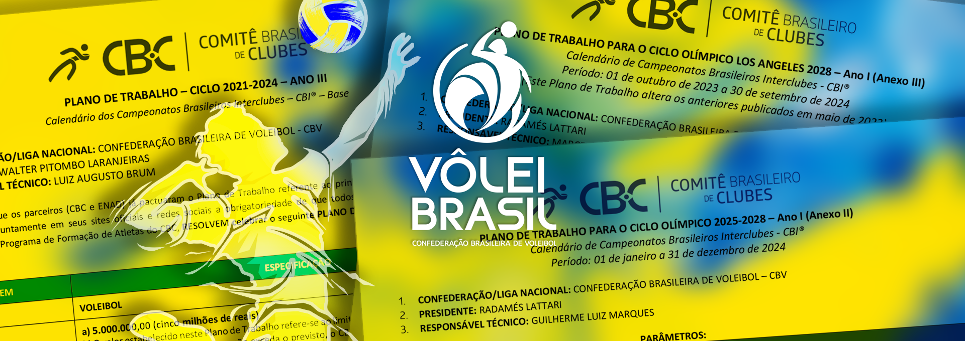 CBC e CBV firmam novos Planos de Trabalho e o apoio ao Voleibol nacional é potencializado em 2024