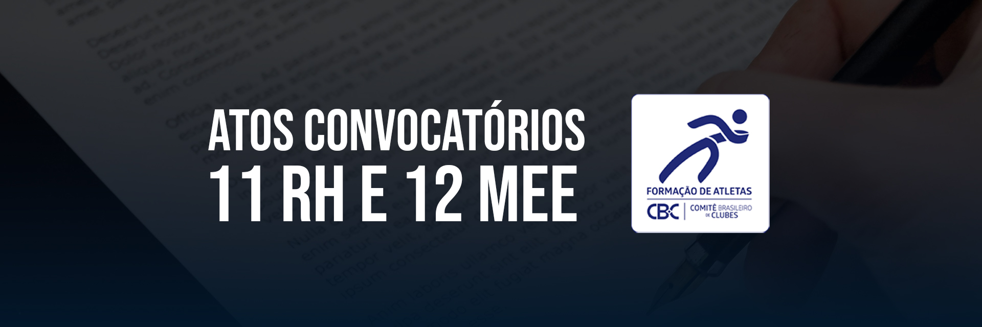 Apresentação dos Projetos dos Atos Convocatórios 11 (Eixo RH) e 12 (Eixo MEE)