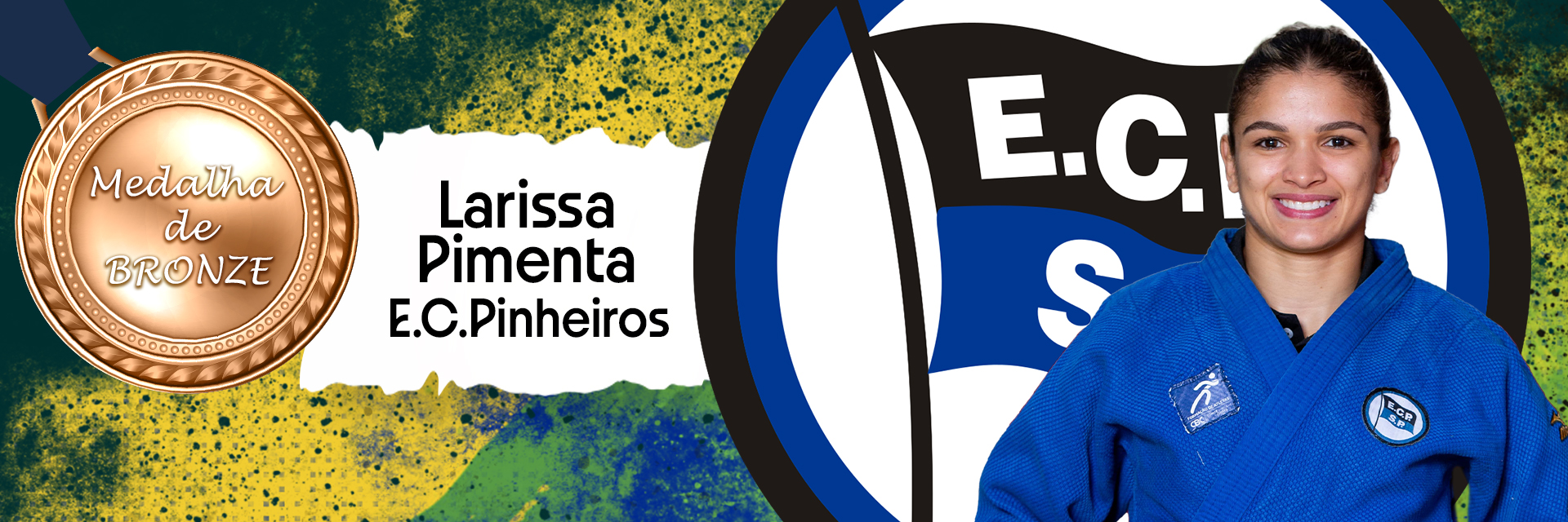 Larissa Pimenta, atleta do Esporte Clube Pinheiros-SP, é medalha de bronze nos Jogos de Paris 2024