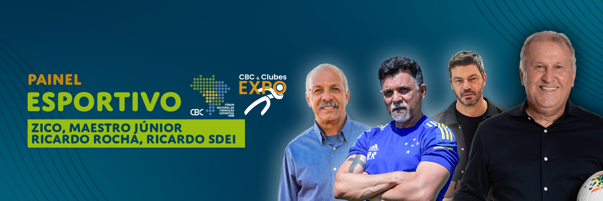 Zico é um dos destaques no “Painel Esportivo” do CBC & Clubes EXPO 2025 