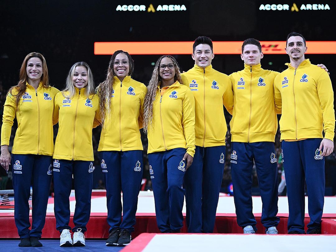 Atletas da Ginástica pelo Time Brasil