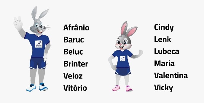 nomes dos novos mascotes do CBC